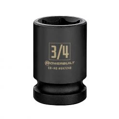 Best Pirce ๐งจ Powerbuilt 3/8 in. Drive x 3/4 in. 6 Point Impact Socket - 647248 ๐