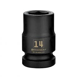 Cheapest 🛒 Powerbuilt 3/8 in. Drive x 14 mm 6 Point Impact Socket - 647253 🔔