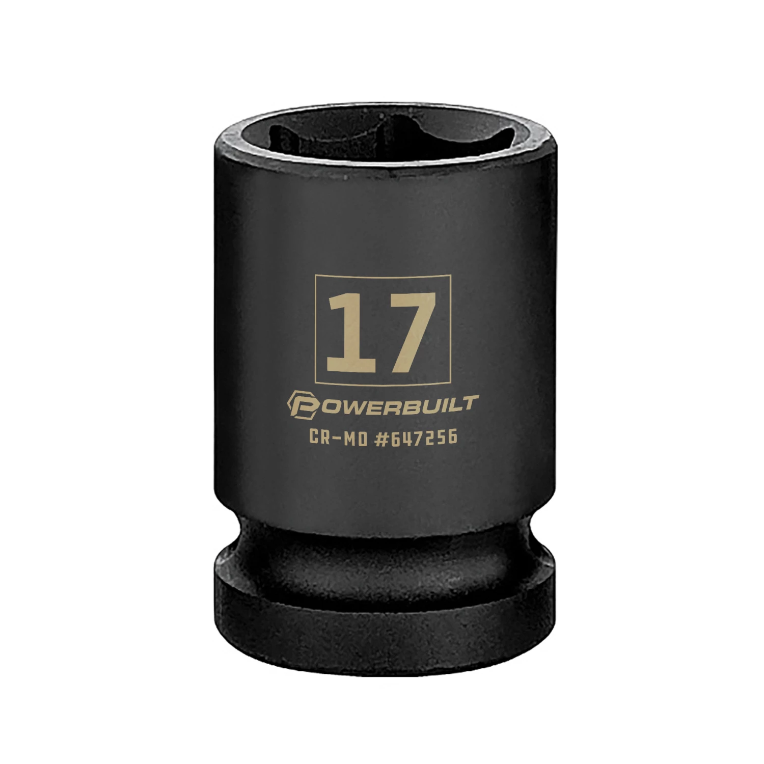 Flash Sale 🥰 Powerbuilt 3/8 in. Drive x 17 mm 6 Point Impact Socket - 647256 ⭐