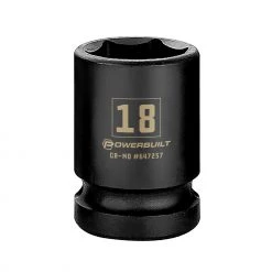 Promo โ Powerbuilt 3/8 in. Drive x 18 mm 6 Point Impact Socket - 647257 ๐