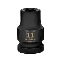 New ⭐ Powerbuilt 1/2 Inch Drive x 11 MM 6 Point Impact Socket - 647291 ❤️