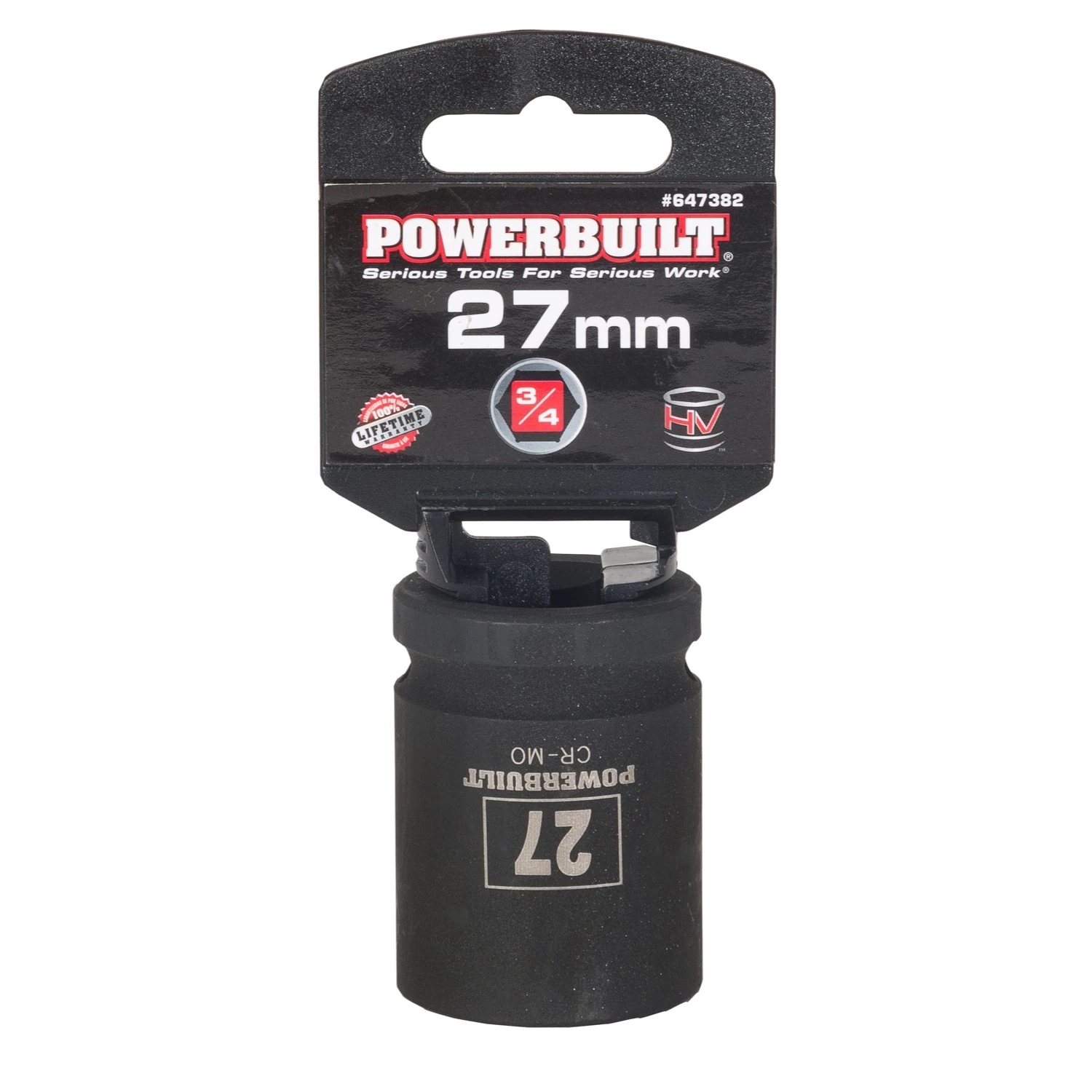 Coupon 😉 Powerbuilt 3/4" Drive 6 Pt. Metric Impact Socket 27mm - 647382 😉 - Image 3