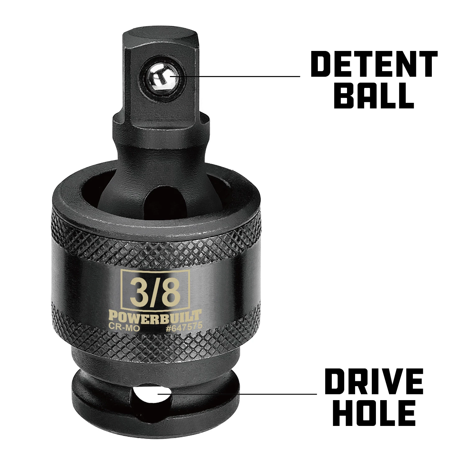 Wholesale ⭐ Powerbuilt Universal Joints - 3/8 in. Drive Impact - 647575 🛒 - Image 4