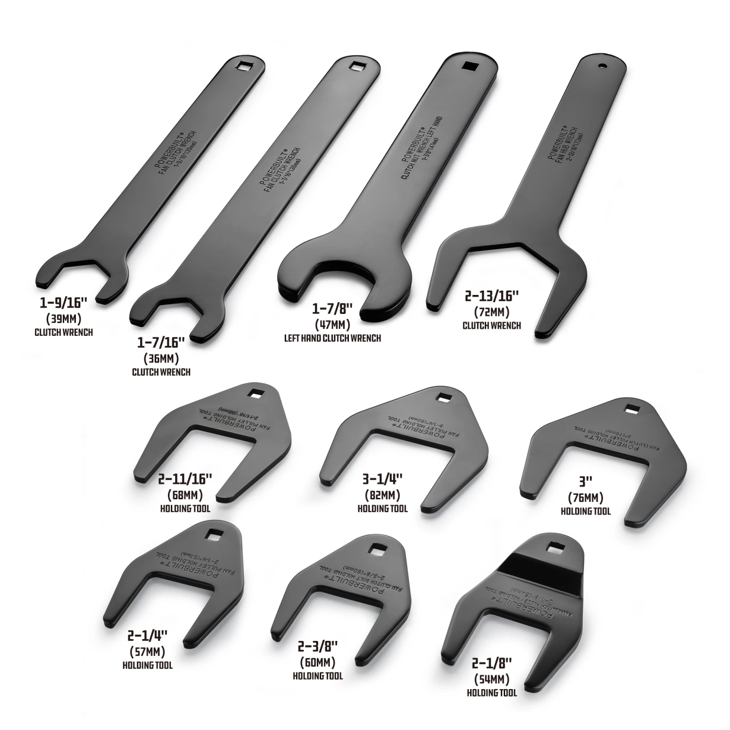 Brand new 😀 Powerbuilt 10 Pc. Master Fan Clutch 🔧 Wrench Set Kit 127 - 647814 😍 - Image 2