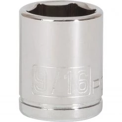 Flash Sale 💯 Powerbuilt 1/4" Dr. x 9/16" 6 pt Socket - 647994 🎁
