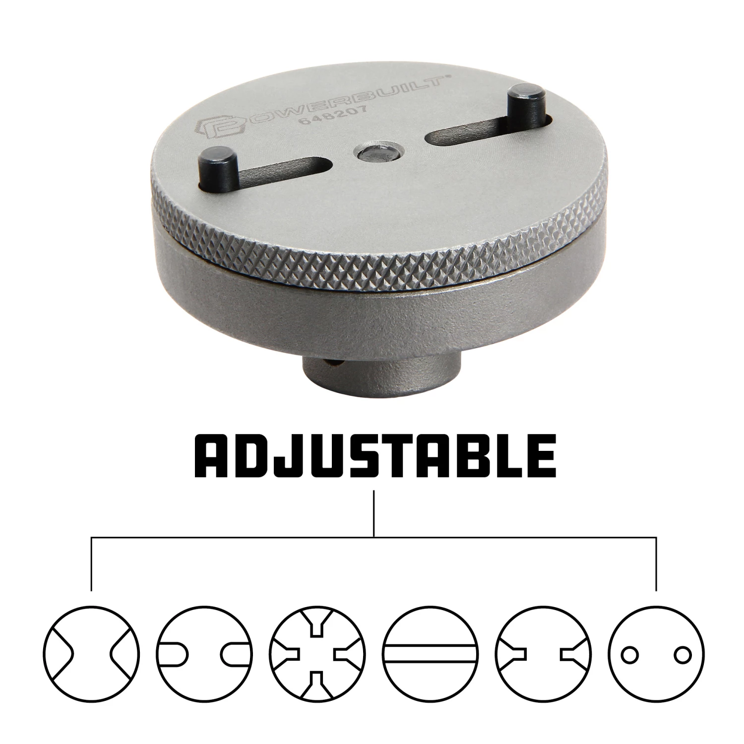 Budget ๐งจ Powerbuilt Universal 2 Pin Adjustable Disc Brake Pad Caliper Piston Tool ๐ฅ - Image 3