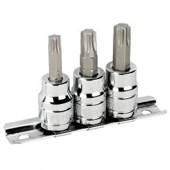 Best deal 🥰 Powerbuilt 3 Pc. 3/8 in. Drive Torx Bit Socket Set, T40, T45, T50 - 648337 😀