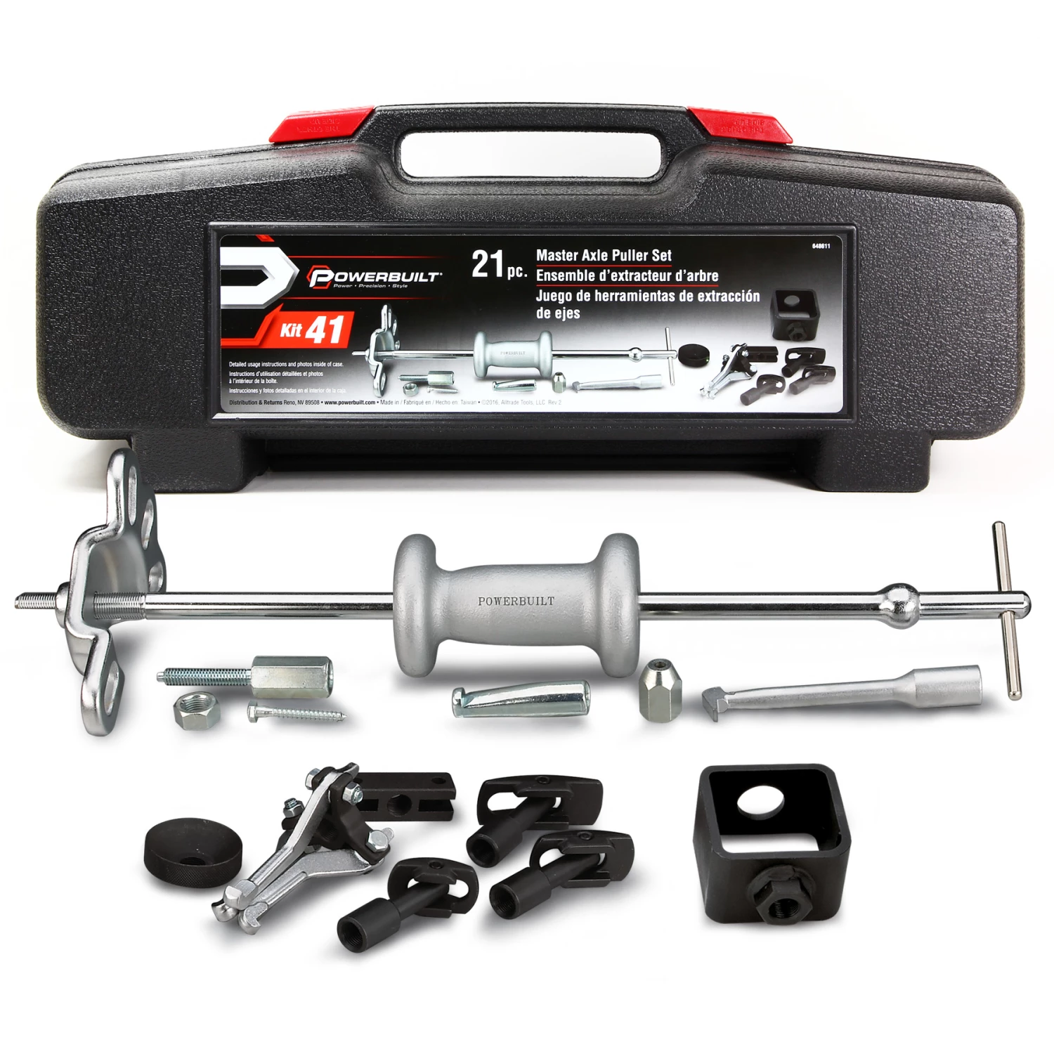 Hot Sale ๐ฏ Powerbuilt 21 Piece Master Axle Puller Kit - 648611 โญ - Image 2