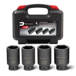 Hot Sale 👏 Powerbuilt 4 Piece Axle Nut Socket Set - 648635 😉