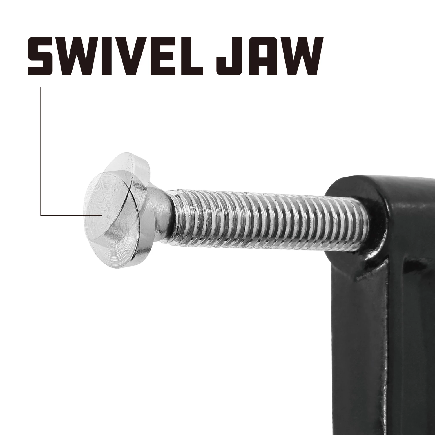 Wholesale 😍 Powerbuilt Heavy Duty 6 in. C-Clamp, Malleable Iron - 648641 🔔 - Image 5