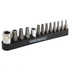 Best Sale ๐ Powerbuilt 13 Pc. Tamper Resistant Star Bit Set, Tamper Torx Bits, T10 to T55 โ