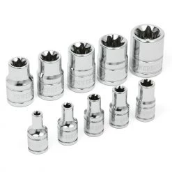Best Sale ๐งจ Powerbuilt 10 Pc. E-Torx Socket Set, From E4 to E18 - 648667 ๐ฏ