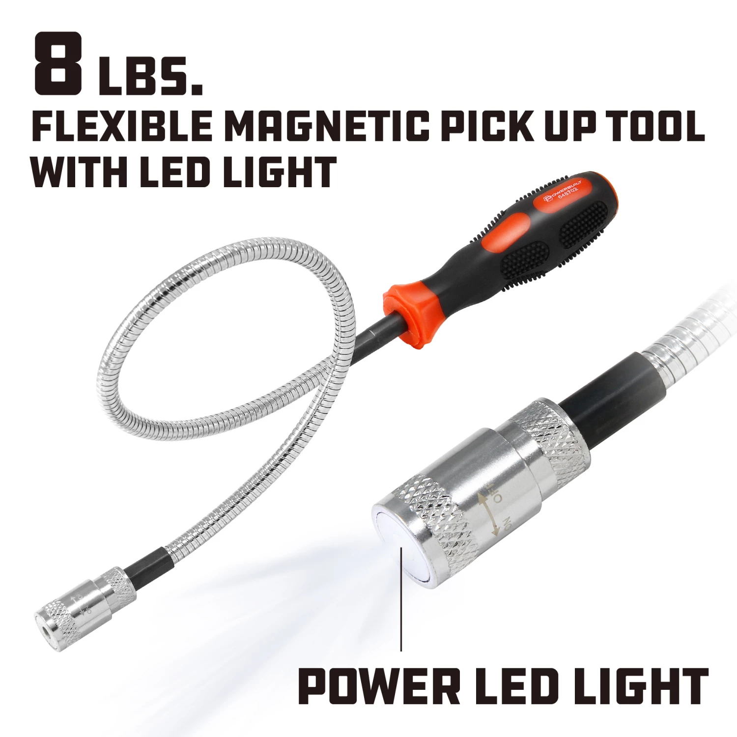 Cheap ๐ Powerbuilt 8Lb Flexible Led Magnetic Pick Up Tool - 648702M ๐ - Image 2