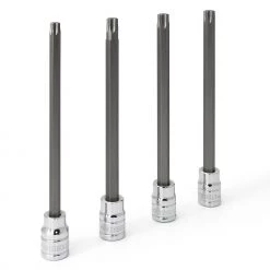 Outlet ✨ Powerbuilt 4 Pc. 3/8 in. Drive 6 in. Long Reach Star Bit Socket Set - 648888 ✨