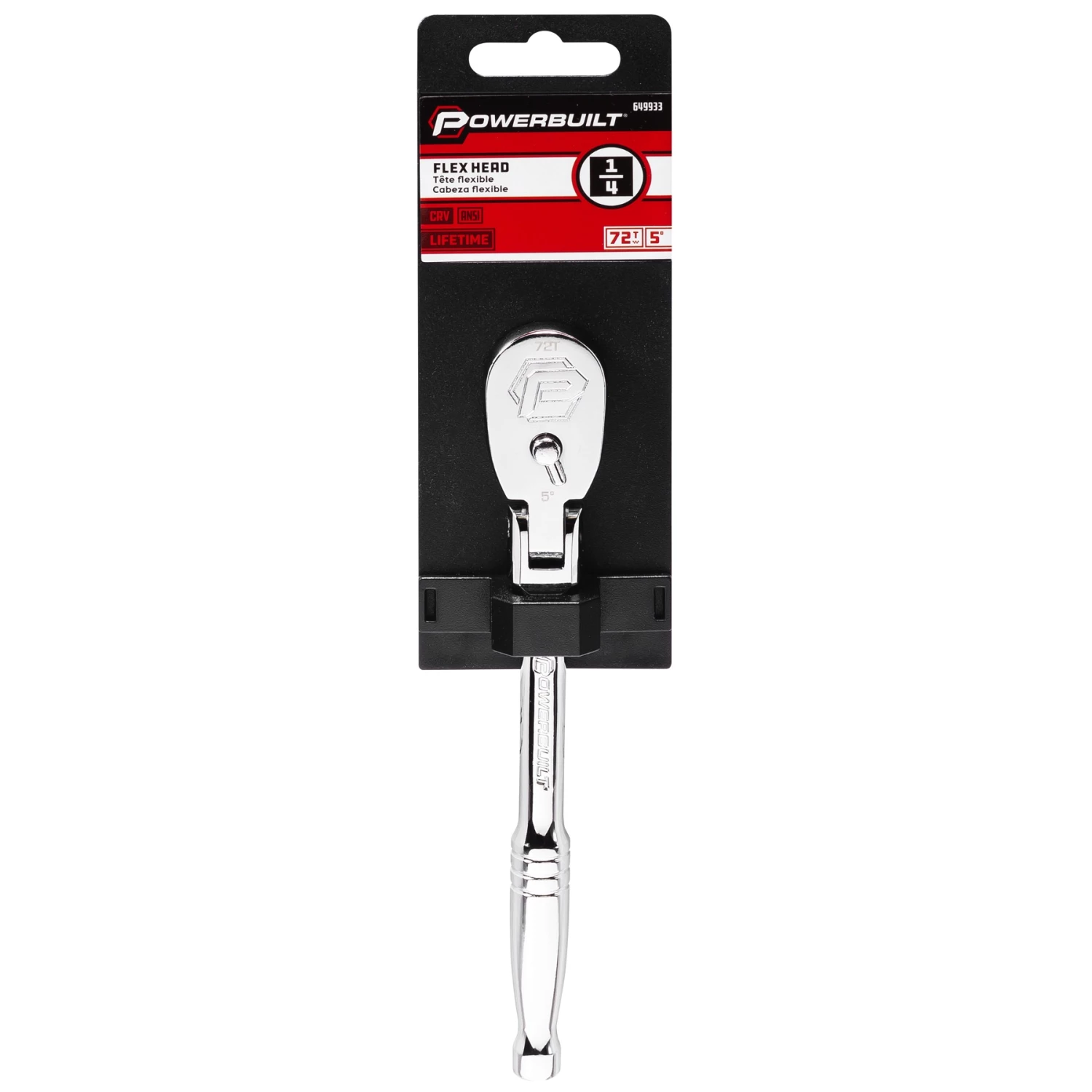 Brand new 🥰 Powerbuilt 1/4 Inch Drive 72 Tooth Sealed Head Flex Ratchet - 649933 😀 - Image 2