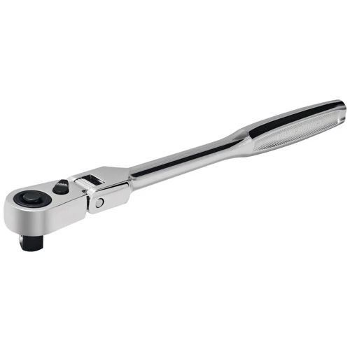 Budget 🥰 Powerbuilt 3/8 Inch Drive 72 Tooth Pro Tech 9 Inch Long Reach Flex Head Ratchet with Contour Handle - 649952 🧨