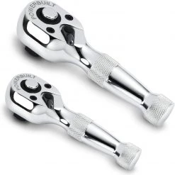 Top 10 🎁 Powerbuilt 640927 1/4-Inch and 3/8-Inch Stubby Ratchet Set, 2-Piece,Silver 🤩