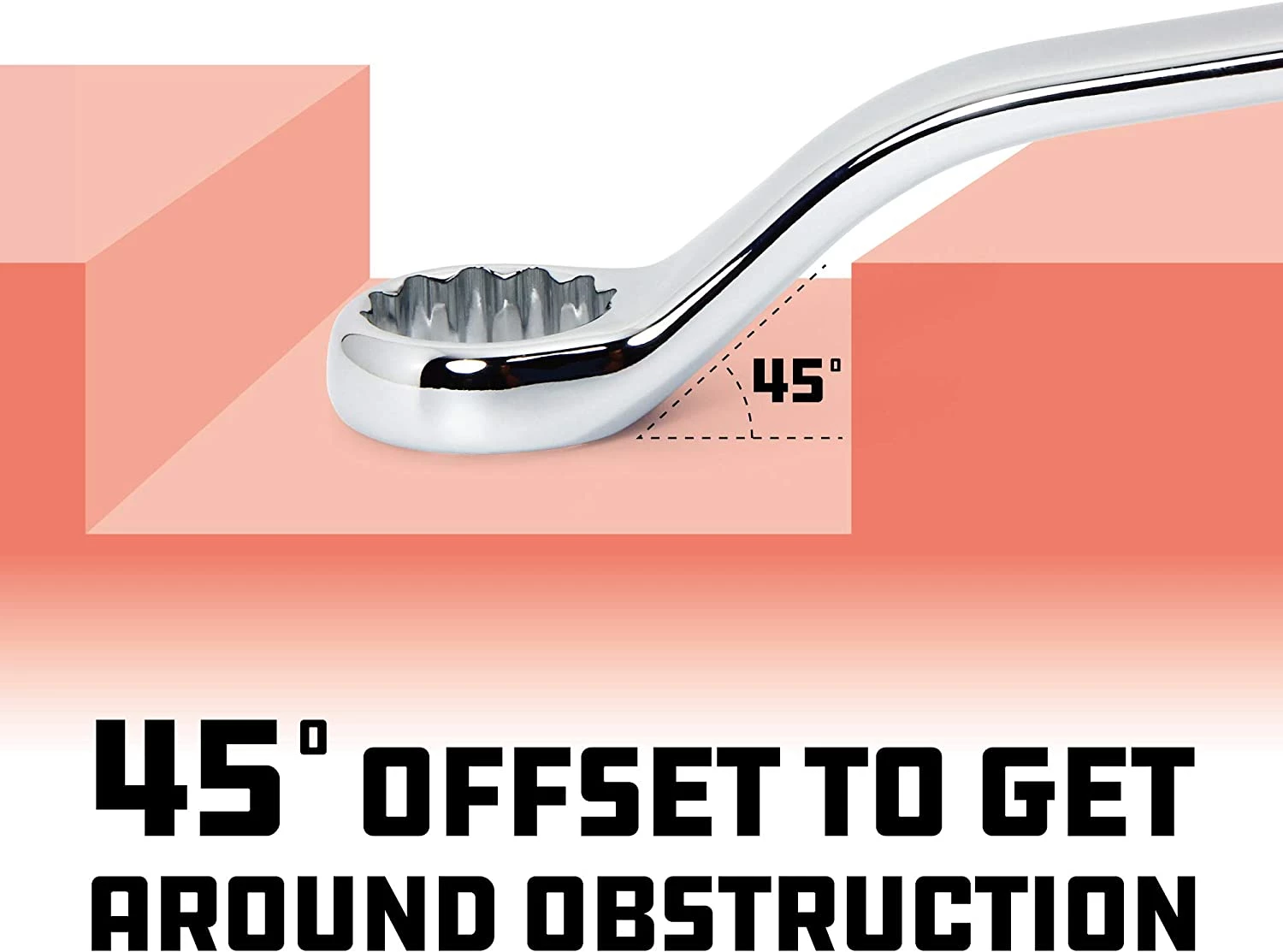 Deals π Powerbuilt 5 Piece Metric Offset Box End π§ Wrench Set, 45 Degree Offset for Added Reach, Z-Drive Broaching Reduces Round-Off, Chr π₯° - Image 3