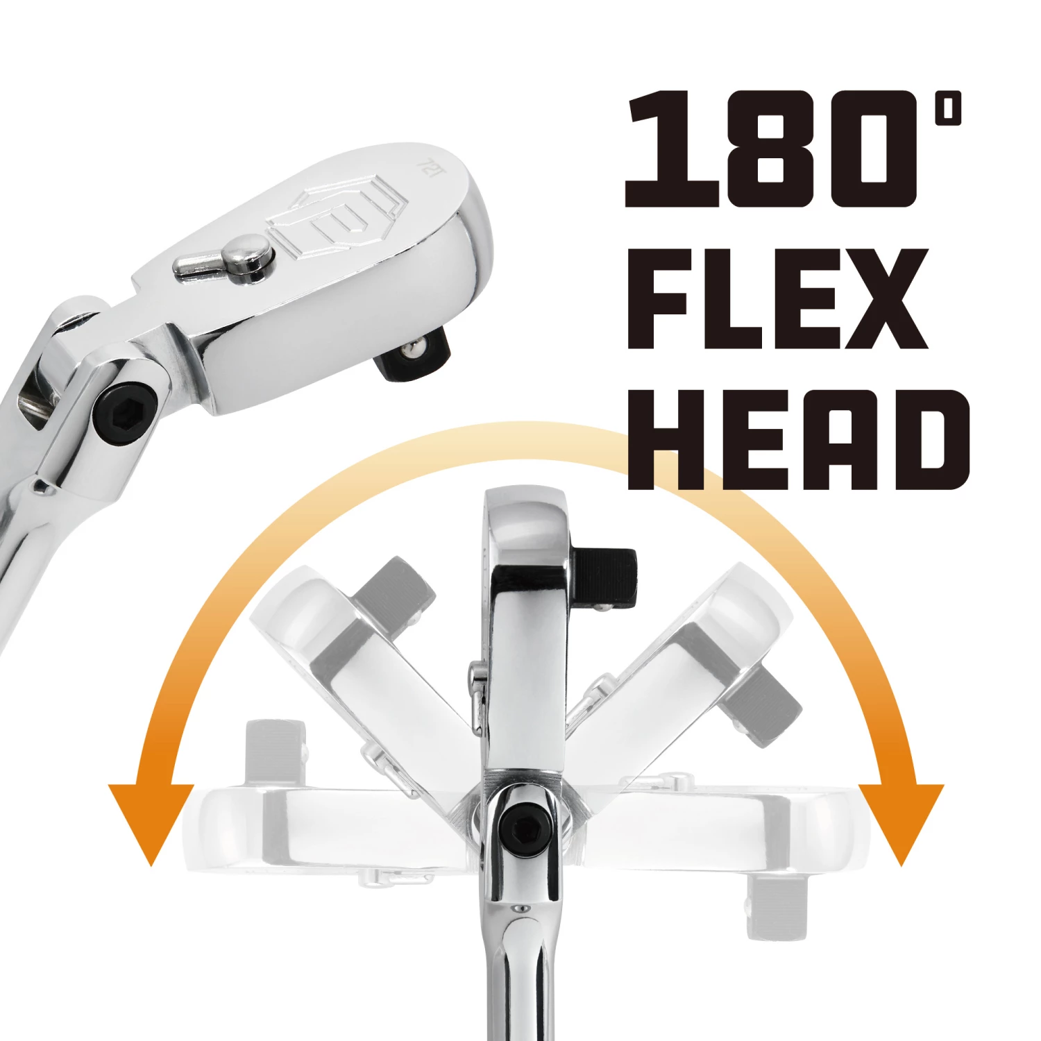 Brand new 🥰 Powerbuilt 1/4 Inch Drive 72 Tooth Sealed Head Flex Ratchet - 649933 😀 - Image 4