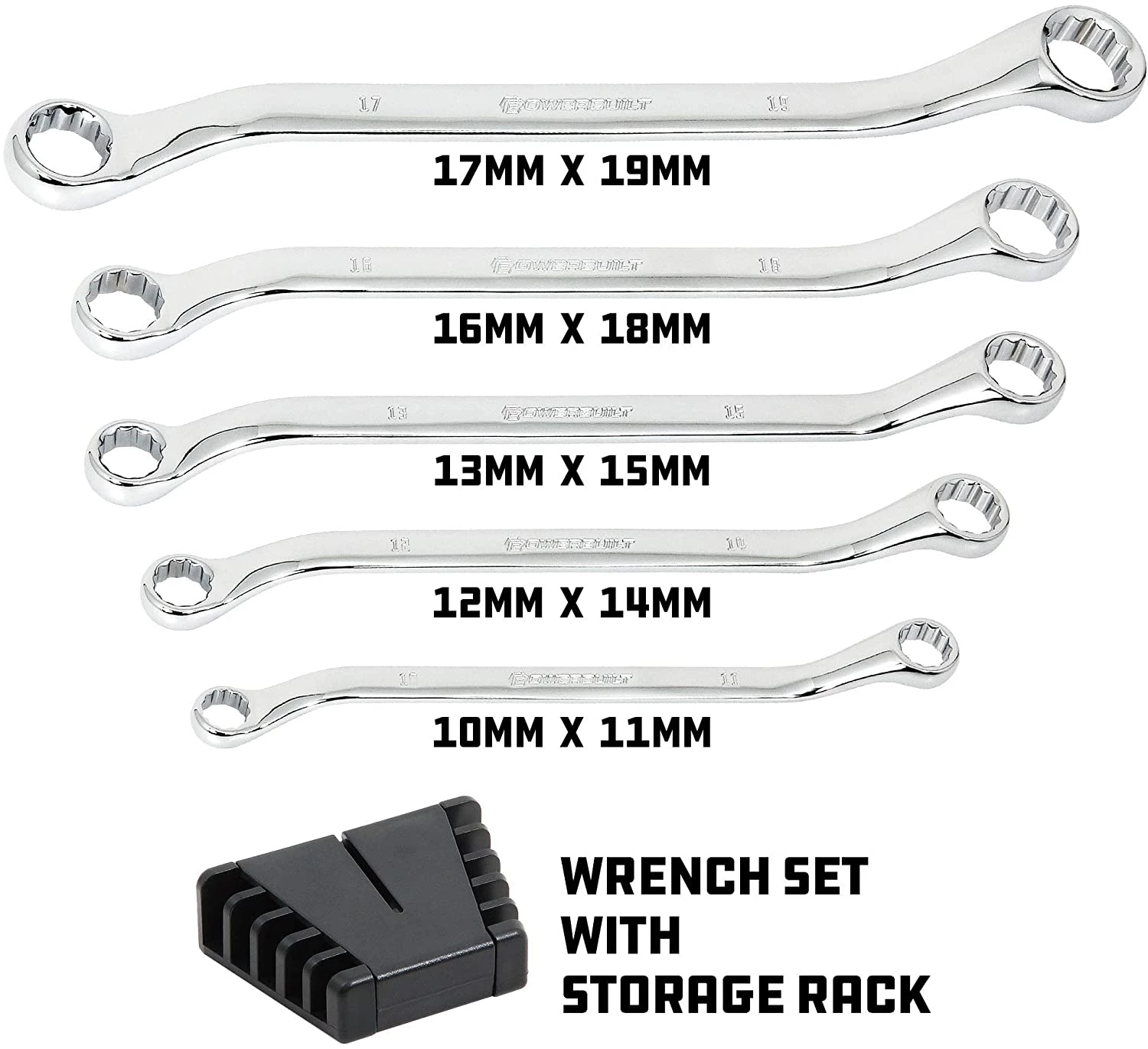 Deals π Powerbuilt 5 Piece Metric Offset Box End π§ Wrench Set, 45 Degree Offset for Added Reach, Z-Drive Broaching Reduces Round-Off, Chr π₯° - Image 5