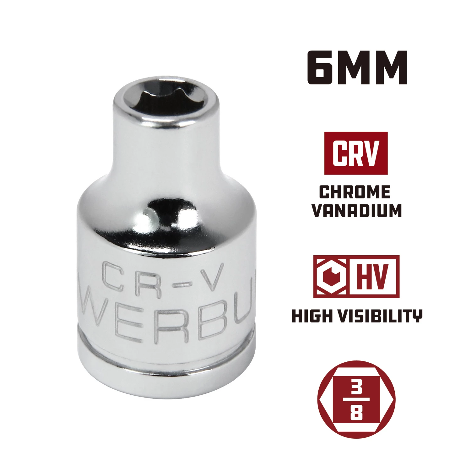 Wholesale ❤️ Powerbuilt 3/8 in. Drive x 6mm 6 Point Metric Socket - 940021 ✨ - Image 5