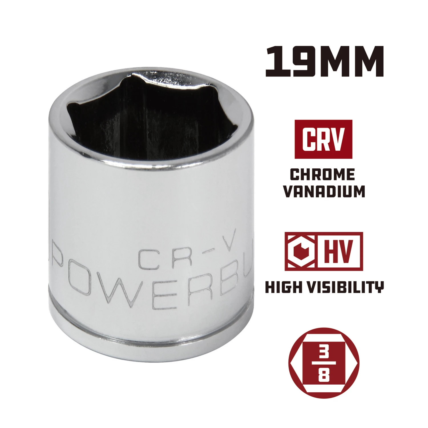 Budget 🔥 Powerbuilt 3/8 in. Drive x 19mm 6 Point Metric Socket - 940034 ⭐ - Image 5