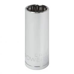 Best deal 🎉 Powerbuilt 3/8 in. Drive x 18mm 12 Point Metric Deep Well Socket - 940068 💯