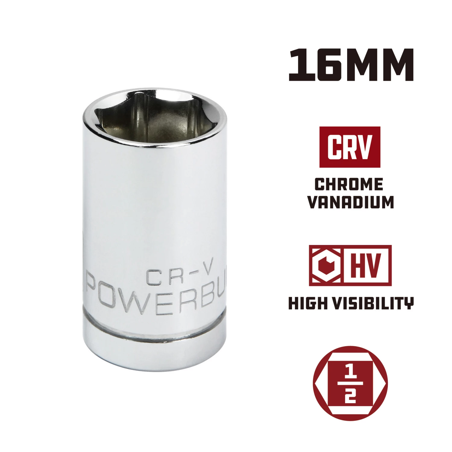 Best reviews of 😍 Powerbuilt 1/2 in. Drive x 16mm 6 Point Socket - 940093 😀 - Image 5