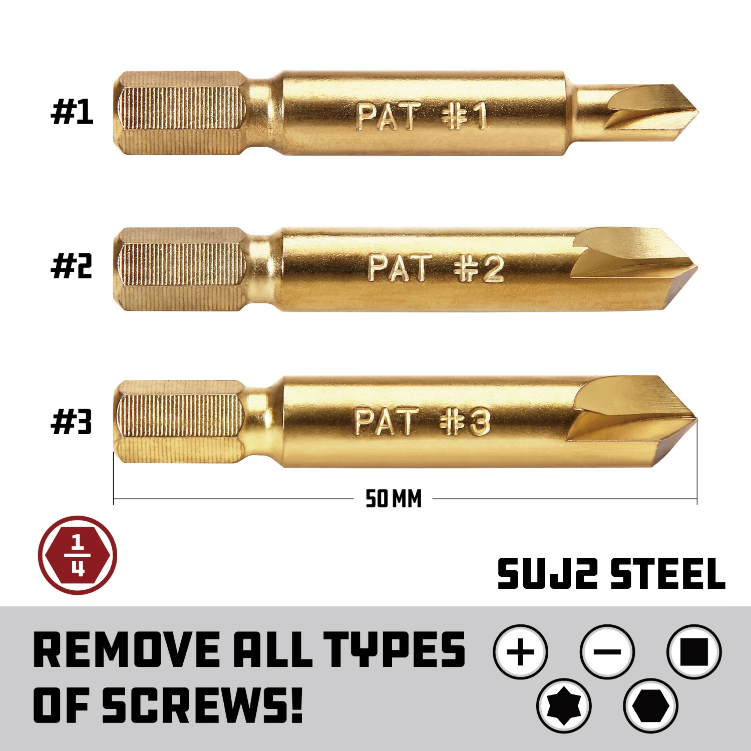 Top 10 ✔️ Powerbuilt 3 Piece Stripped Screw Remover Set, Damage Screw 😀 - Image 3