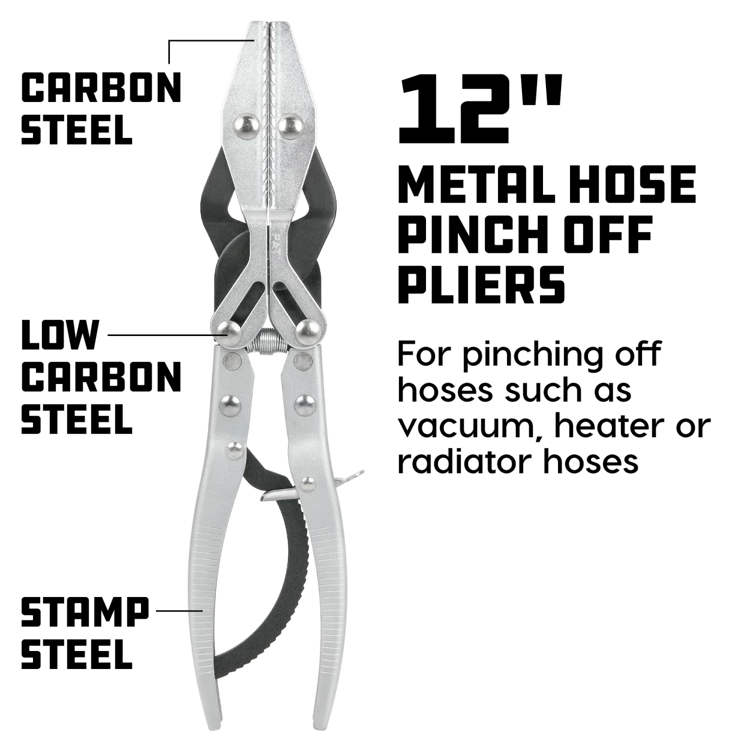 Coupon 🤩 Powerbuilt 12 in. Metal Hose Pinch Off Pliers - 940545 😍 - Image 2