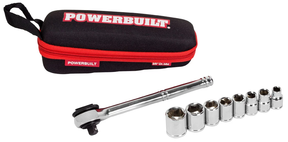 Cheapest ๐งจ Powerbuilt 11 Piece 3/8-Inch Drive Metric Socket Set with Storage Pouch - 941159 ๐ฏ