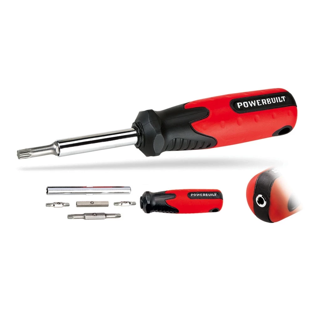 Best Pirce 🔥 Powerbuilt 9-In-1 Star Driver W/ Double Inj Handle - 941171 😀