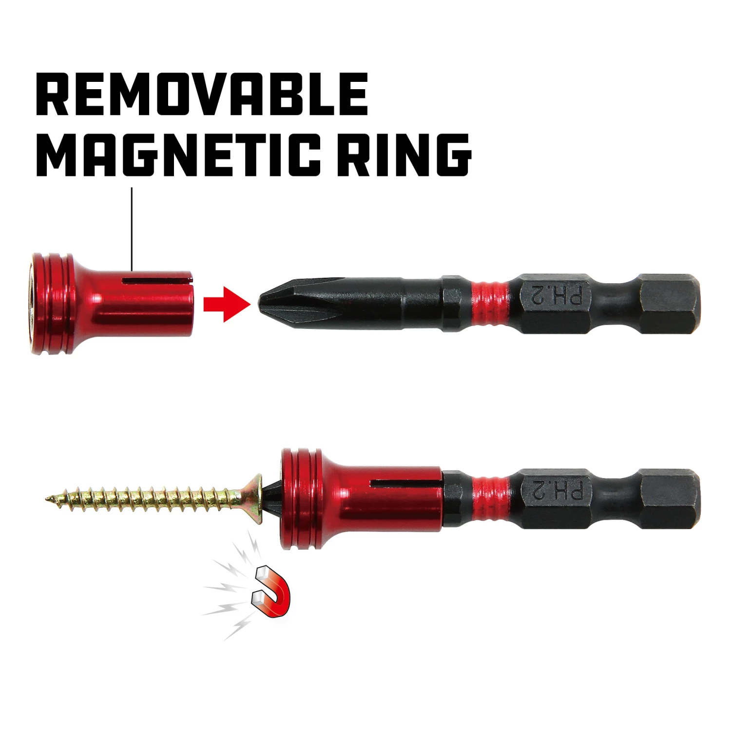 Flash Sale 🎉 Powerbuilt 5 Piece Torsion Impact Power Screwdriver Set with Magnetic Holder 👍 - Image 3