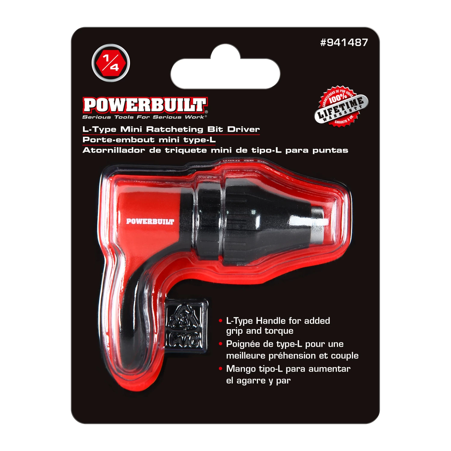 Deals 🔥 Powerbuilt L-Type Mini Ratcheting Bit Driver, Reversible Finger Ratchet 😀 - Image 7