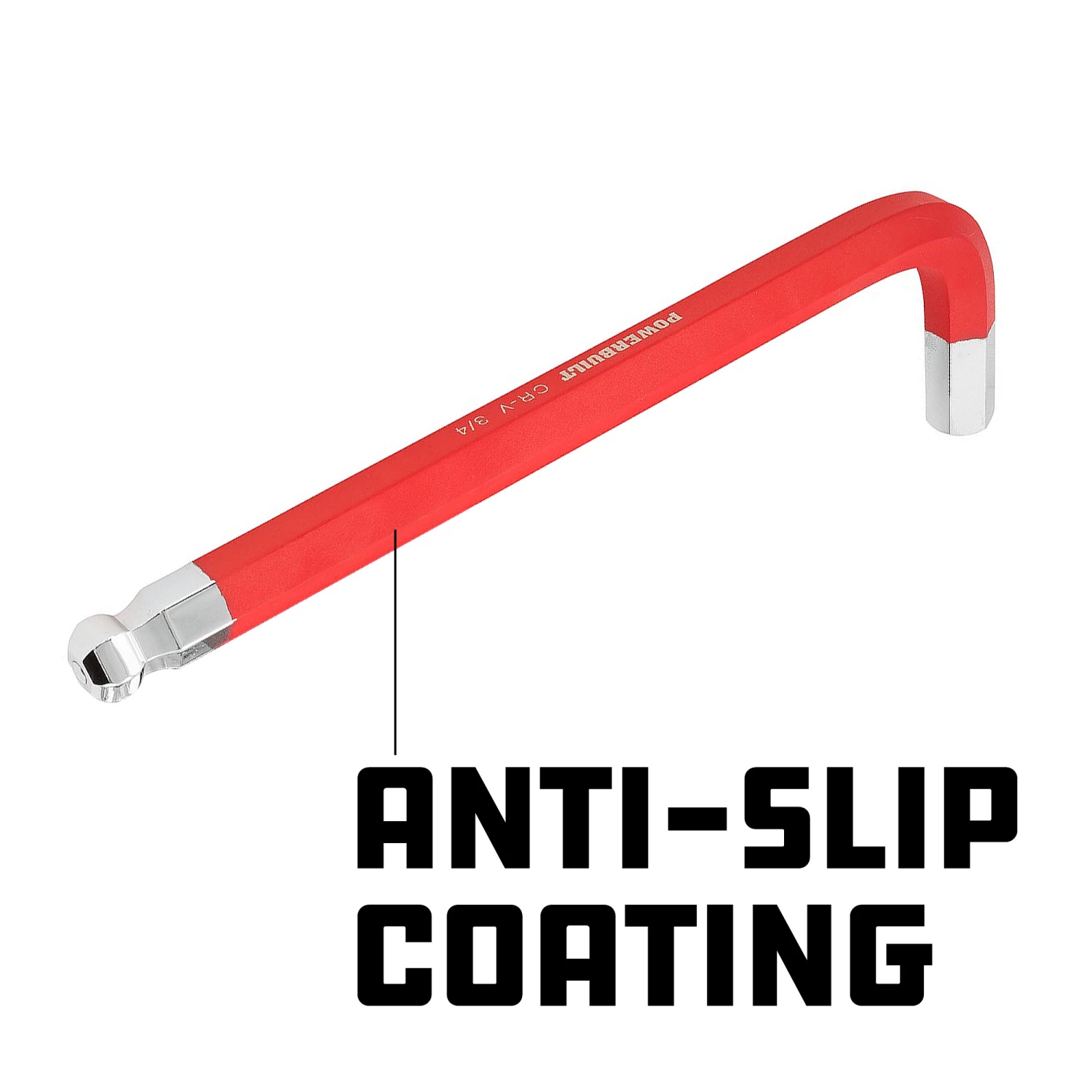 Hot Sale 😍 Powerbuilt 13 Pc. Jumbo SAE Long Ball End Hex Key 🔧 Wrench Set, 5/64" to 3/4" 🎉 - Image 4