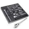 Best Sale ✔️ Powerbuilt Pro Tech 16 Pc. Ratchets & Socket Drive Tool Accessories Set - 949009 ✔️