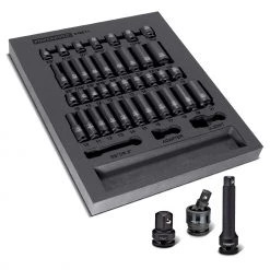 Top 10 👏 Powerbuilt 40 Piece 3/8 Inch Drive 6 Point SAE & Metric Pro Tech Impact Socket Set - 949011 💯