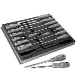 Brand new โจ Powerbuilt Pro Tech 17 Piece Master Screwdriver Kit, Deluxe Acetate Handle ๐