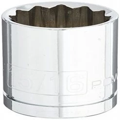 Coupon 🔔 Powerbuilt 642006 1/2" Dr. 12 Pt. SAE Standard Socket, 15/16" 🎁