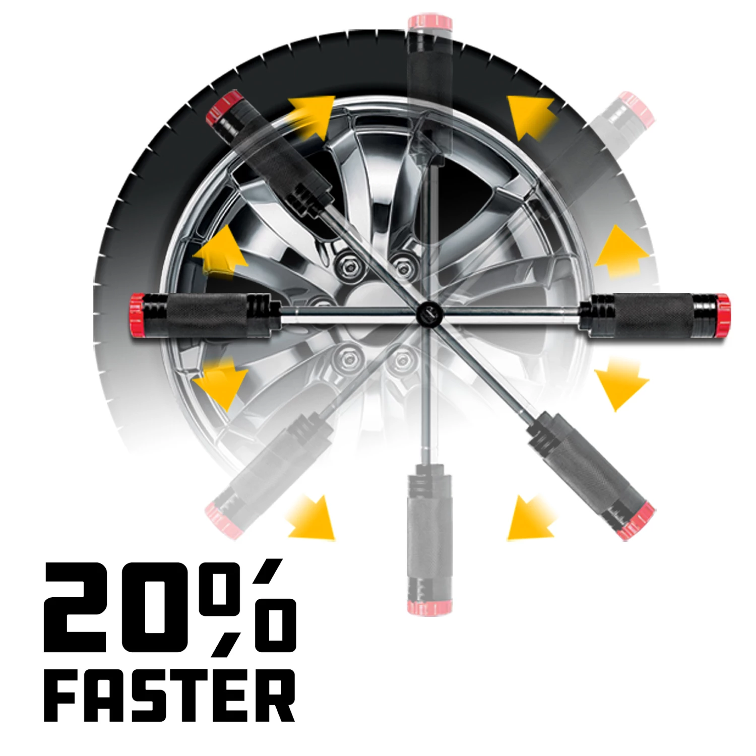 Outlet ⭐ Powerbuilt Billy Club Universal Lug 🔧 Wrench SAE/mm Gen-2 - 642250 👍 - Image 5