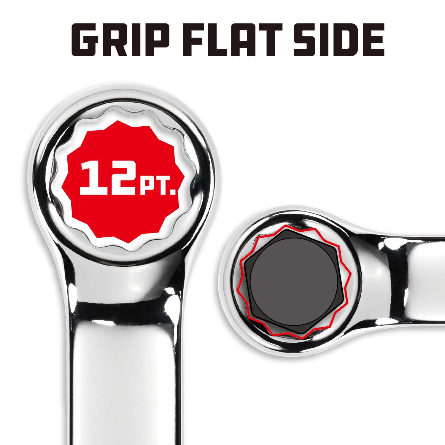 Promo ✨ Powerbuilt 12 MM Fully Polished Metric Combination 🔧 Wrench - 644116 😉 - Image 4