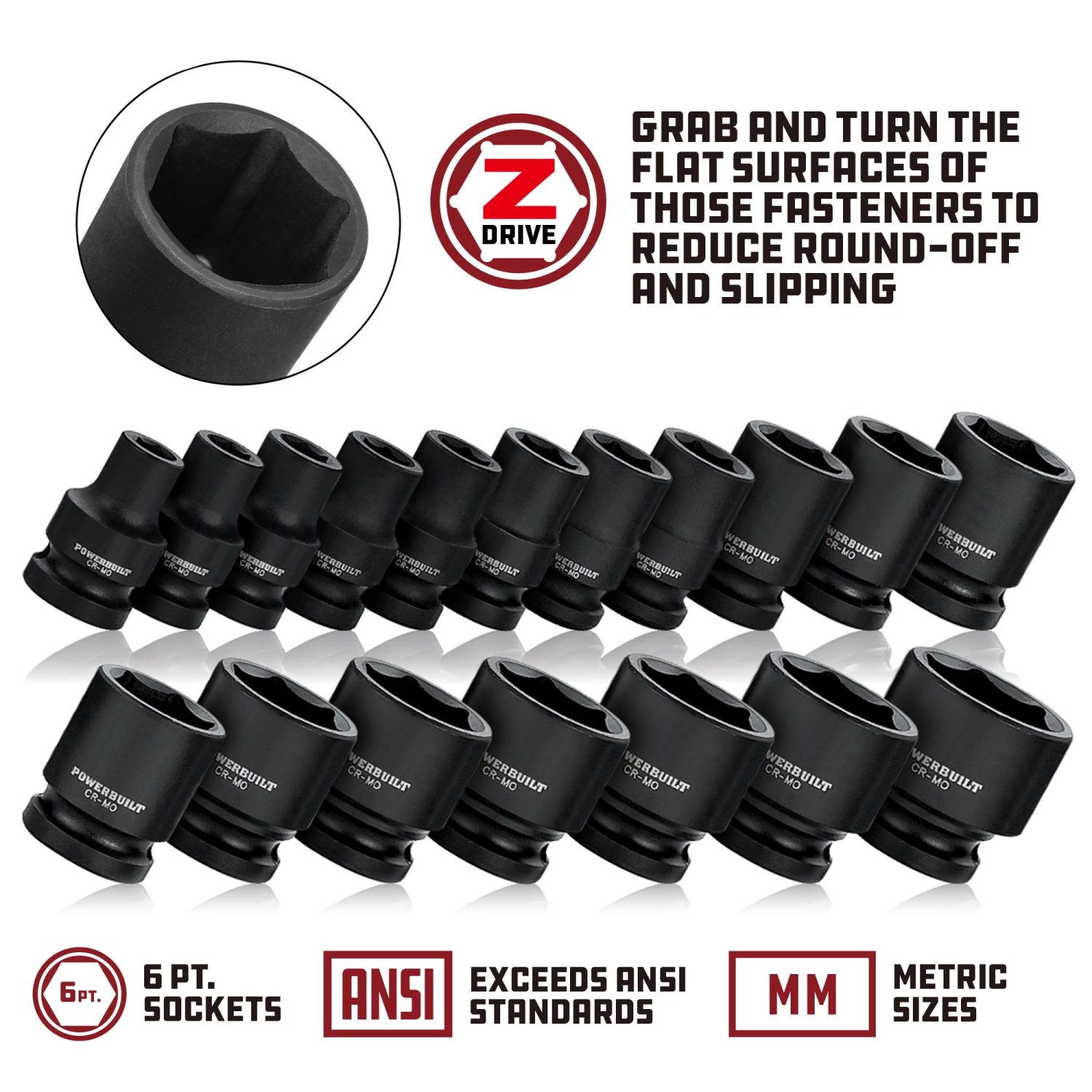 Top 10 😍 Powerbuilt 1/2 Inch Drive x 22 MM 6 Point Deep Impact Socket - 647190 🌟 - Image 3