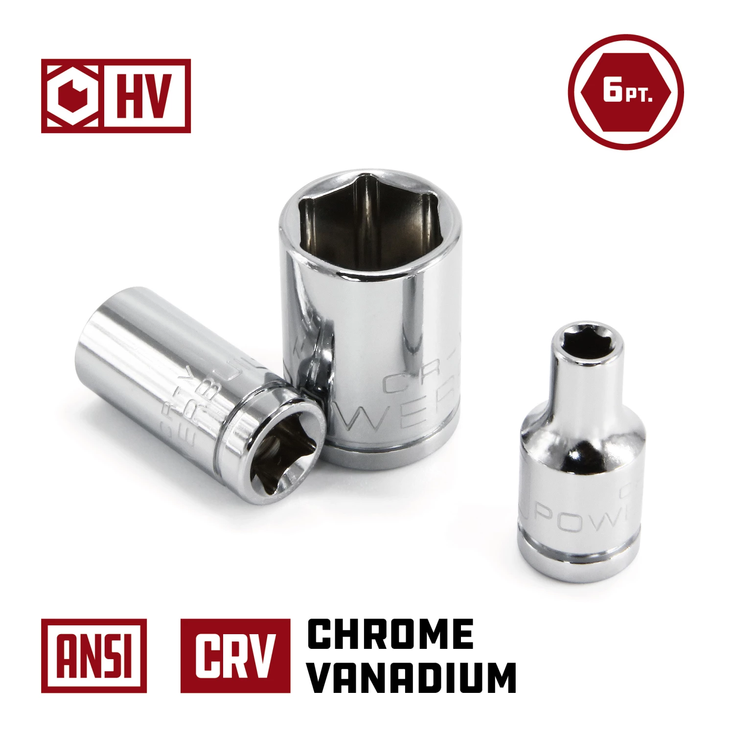 Best Pirce ⭐ Powerbuilt 14 Piece 1/4 Inch Drive SAE & Metric 6 Point Shallow Socket Set - 640087 🥰 - Image 3