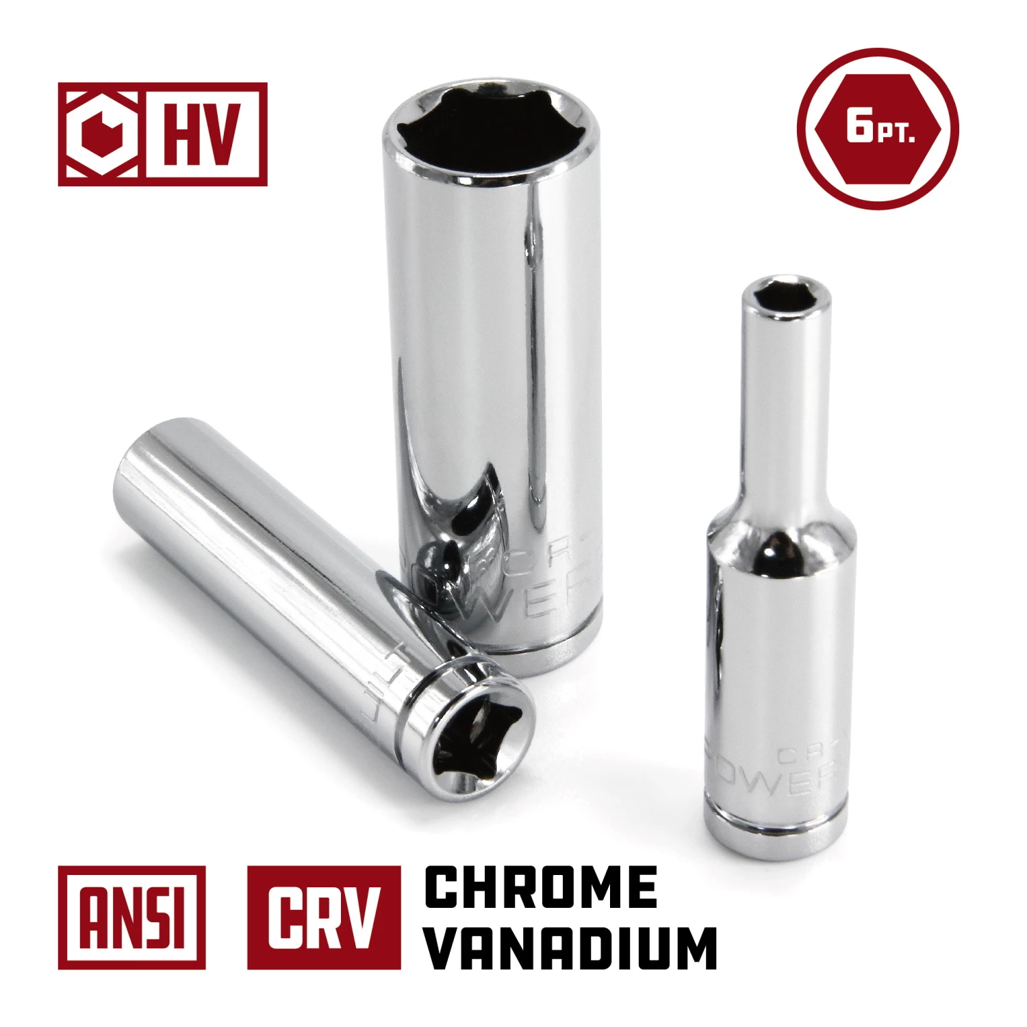 Promo ⭐ Powerbuilt 10 Piece 1/4 Inch Drive Metric 6 Point Deep Socket Set - 640538 ⭐ - Image 4