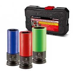 Cheap 😀 Powerbuilt 3 PC Zeon Metric Lug Nut Socket Set for Damaged Lug Nuts - 240098 😉